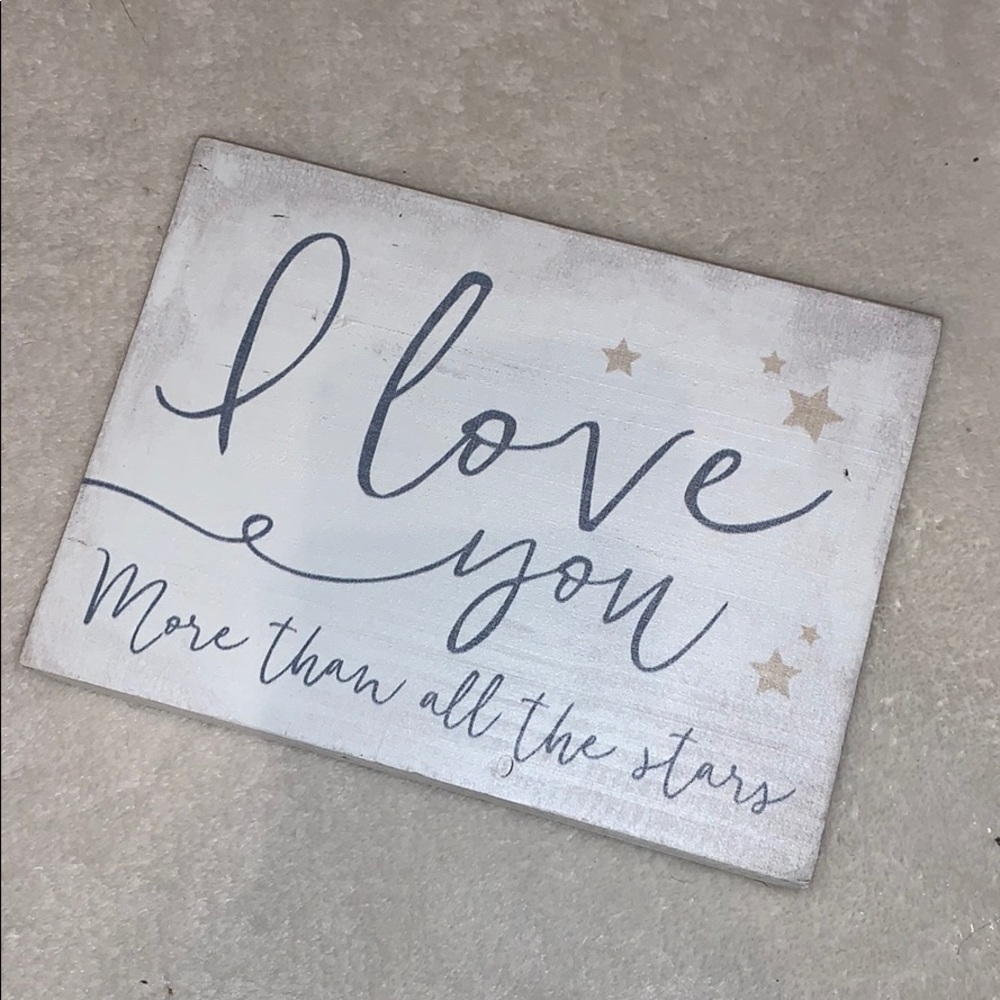 Babies room decor love you more than all the stars